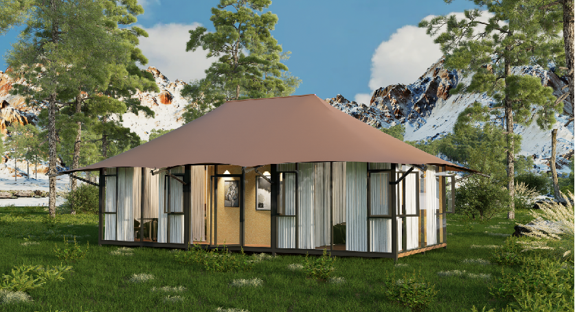 平顶双卧宽景帐篷（山丘）